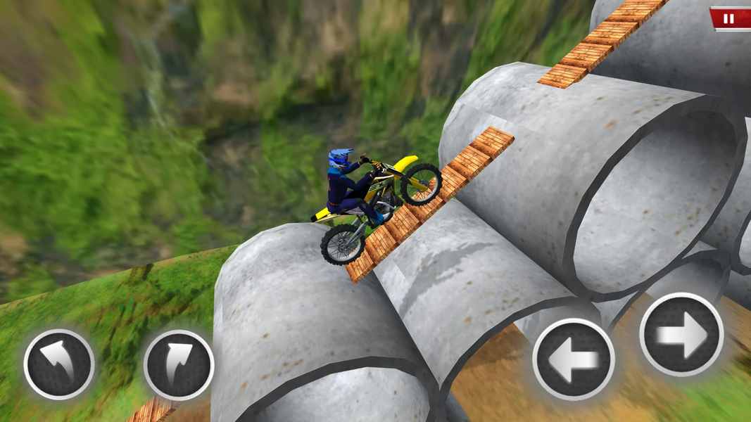 Moto Driving Stunt Challenge - Gameplay image of android game