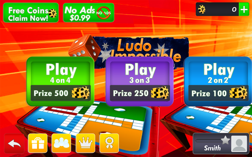 Ludo Impossible - Pachisi Game - Gameplay image of android game
