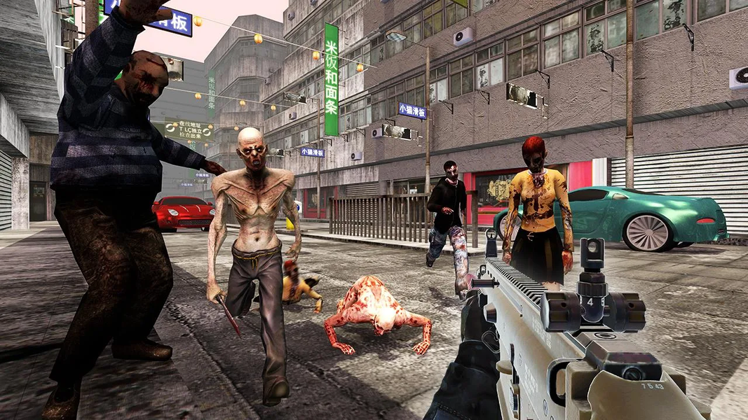 City Invasion Survival: Zombie - Gameplay image of android game