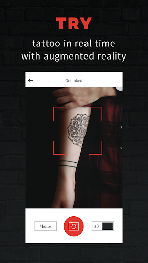 INKHUNTER - try tattoo designs - Image screenshot of android app