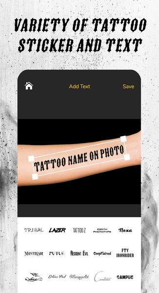 Tattoo Maker - Tattoo On Photo - عکس برنامه موبایلی اندروید