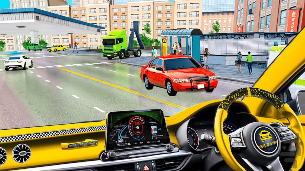 Taxi Driver Crazy 2023 - Gameplay image of android game