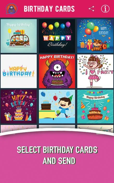 Birthday Animated Cards - عکس برنامه موبایلی اندروید