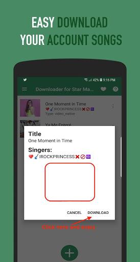Sing Downloader for Star Maker - عکس برنامه موبایلی اندروید