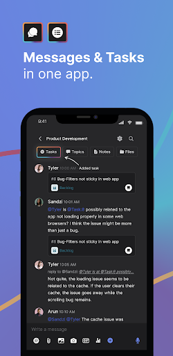 Rock: Messaging + Tasks - Image screenshot of android app