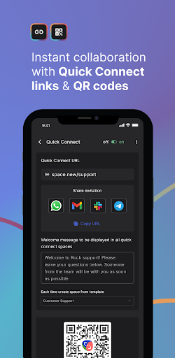 Rock: Messaging + Tasks - عکس برنامه موبایلی اندروید
