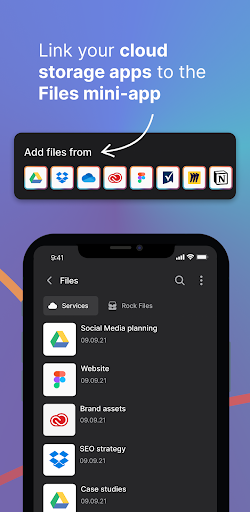 Rock: Messaging + Tasks - عکس برنامه موبایلی اندروید