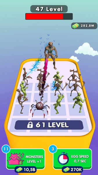 Monsters Idle Merge - Gameplay image of android game