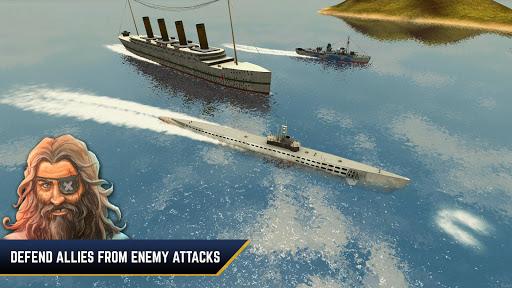 Enemy Waters : Submarine and Warship battles - Gameplay image of android game