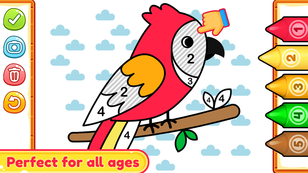 Coloring by numbers for kids - عکس بازی موبایلی اندروید
