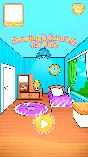 Bedroom Coloring For Kids - Image screenshot of android app