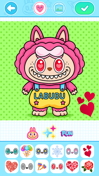 Labubu Coloring Games for Kids - Gameplay image of android game