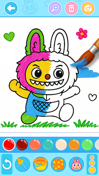 Labubu Coloring Games for Kids - Gameplay image of android game