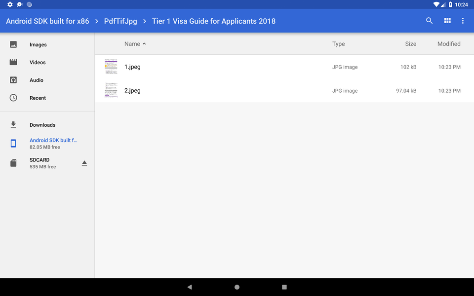 PDF > JPEG Converter: TIF, GIF - عکس برنامه موبایلی اندروید