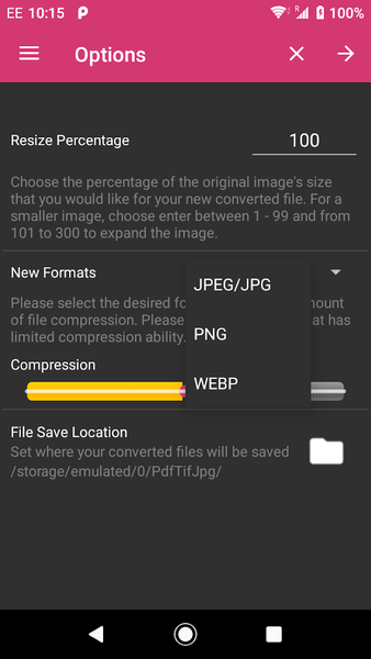 PDF > JPEG Converter: TIF, GIF - عکس برنامه موبایلی اندروید