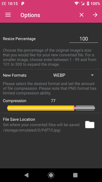 PDF > JPEG Converter: TIF, GIF - عکس برنامه موبایلی اندروید