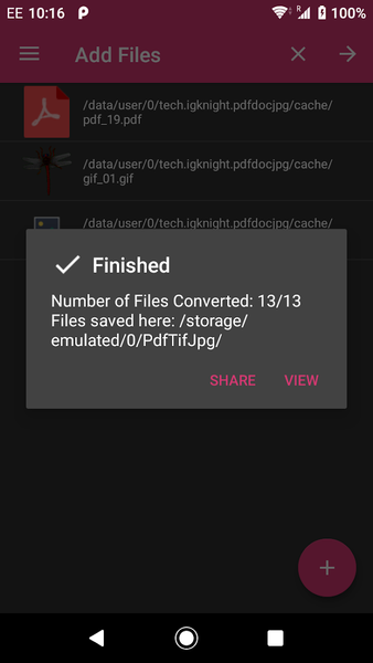 PDF > JPEG Converter: TIF, GIF - عکس برنامه موبایلی اندروید