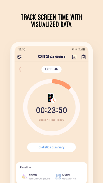 OffScreen - Less Screen Time - Image screenshot of android app