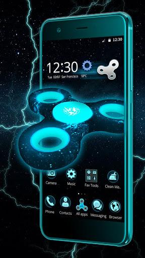 Fidget Spinner Space 3D Theme - Image screenshot of android app