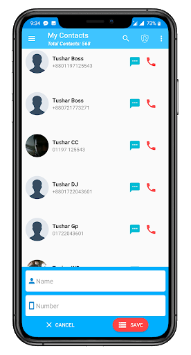 My Contacts - عکس برنامه موبایلی اندروید