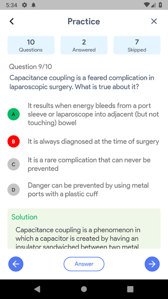 Surgtest - NEET SS MCQ & Video - Image screenshot of android app