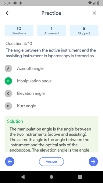 Surgtest - NEET SS MCQ & Video - Image screenshot of android app