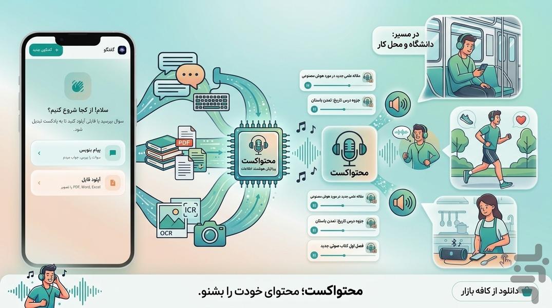 Mohtavacast - Image screenshot of android app