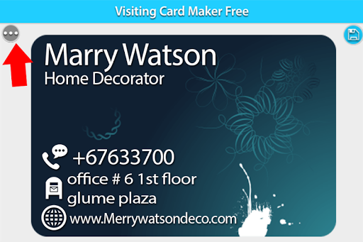 Business Card Maker, Visiting - عکس برنامه موبایلی اندروید