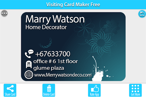 Business Card Maker, Visiting - عکس برنامه موبایلی اندروید