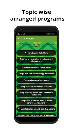 C# For Beginners - Image screenshot of android app