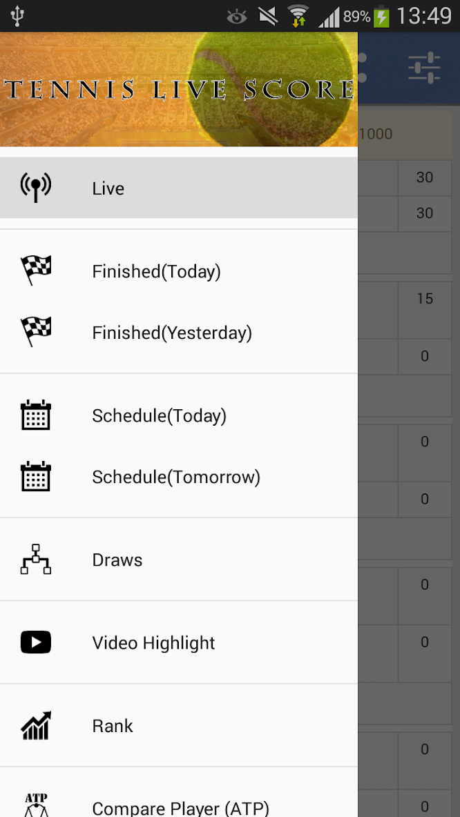 Tennis Live Score for Android