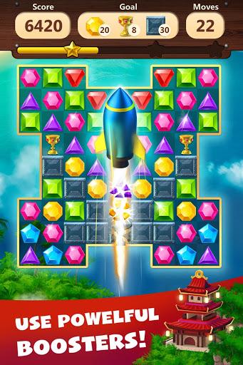 Jewels Planet - Match 3 Puzzle - Gameplay image of android game
