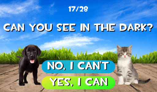 Test what cat or dog am I? Animal simulator - Gameplay image of android game