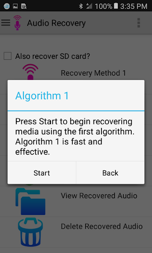 Audio Recovery - Image screenshot of android app