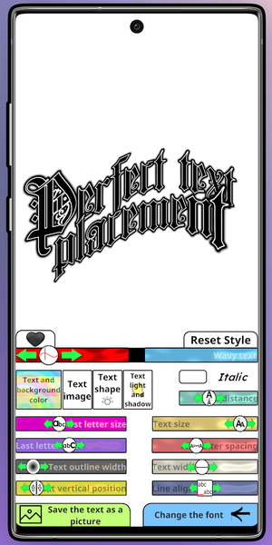 Text Tattoo Fonts - Image screenshot of android app