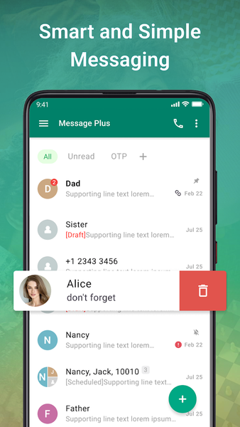 Messages - SMS Messenger + - Image screenshot of android app