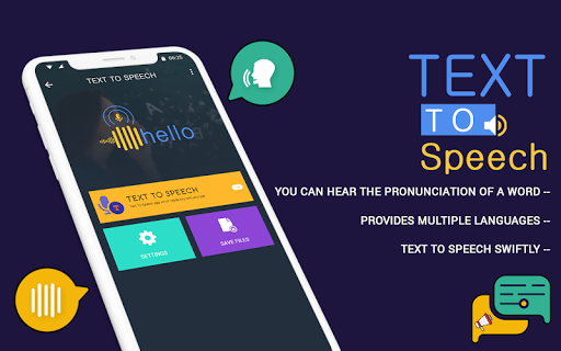 Text To Speech : Text Voice & Audio PDF Reader - عکس برنامه موبایلی اندروید