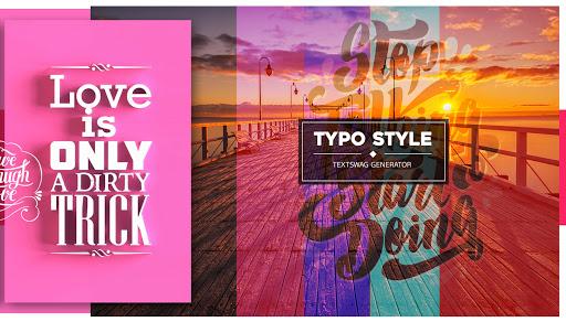 Typo Style - Add text on Photo - عکس برنامه موبایلی اندروید