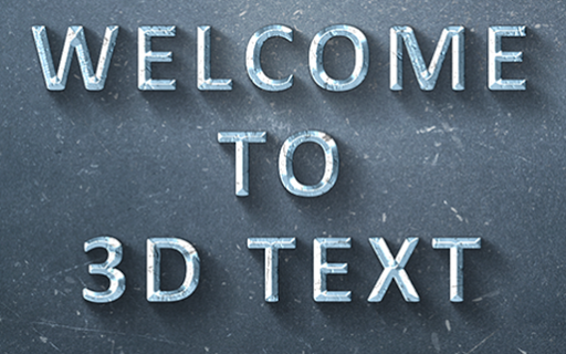 ۳D Text On Pictures - Logo & Name Art - عکس برنامه موبایلی اندروید