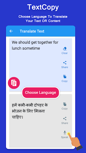 Textcopy- Copy,Paste,Translate - عکس برنامه موبایلی اندروید