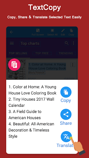 Textcopy- Copy,Paste,Translate - عکس برنامه موبایلی اندروید