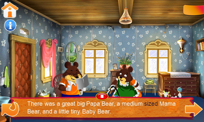 Goldilocks and the Three Bears - Gameplay image of android game