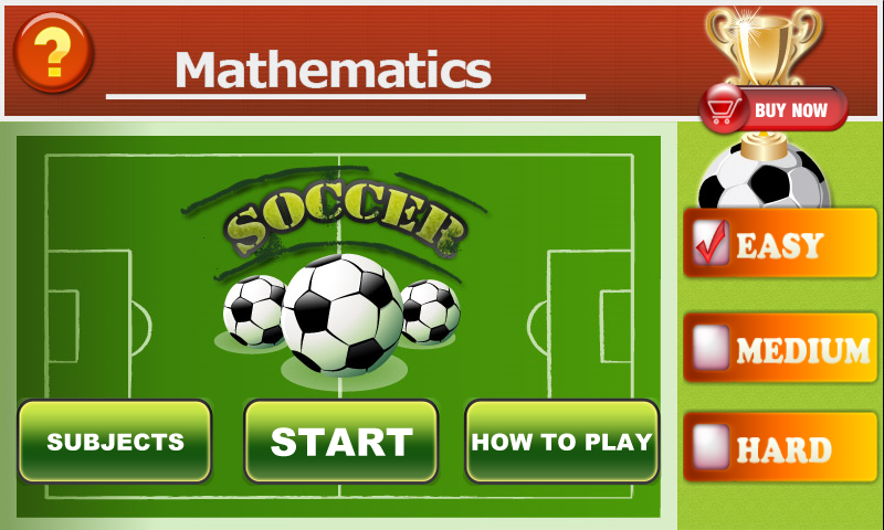 Soccer Math Game - Gameplay image of android game