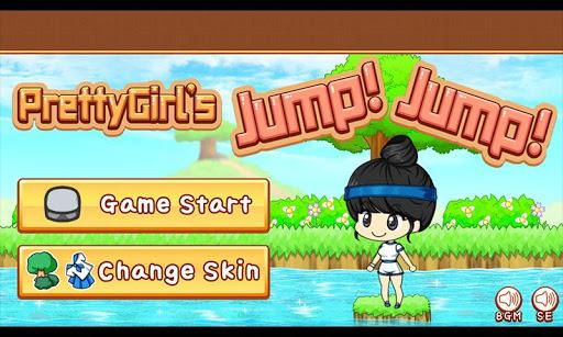 Pretty Girl's Jump Jump - Gameplay image of android game