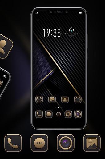 Luxurious and noble black minimalist style theme - عکس برنامه موبایلی اندروید