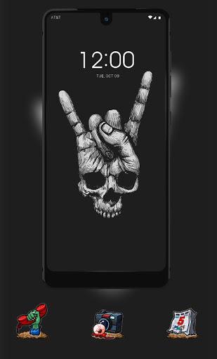 Abstract theme Rock Skull Graffiti - عکس برنامه موبایلی اندروید