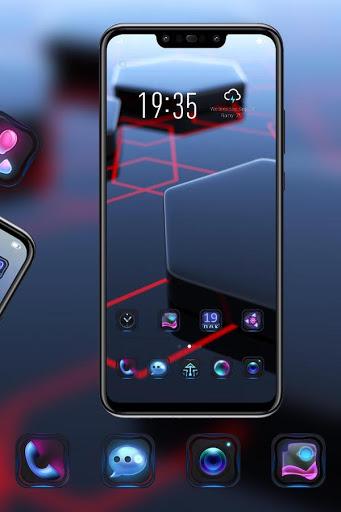 Tech theme hexahedron Wallpaper for POCP F1 - عکس برنامه موبایلی اندروید