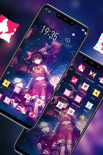 Best Beauty Girl sinking sea clicks waves theme - Image screenshot of android app