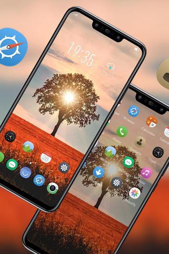 Bright Sun Rays theme Galaxy G10 launcher - Image screenshot of android app