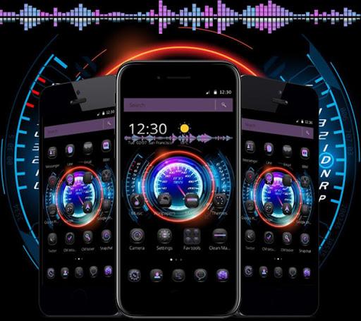Neon Racing Car Hologram Tech - Image screenshot of android app